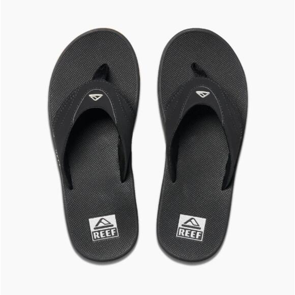 Reef Men's Black/Silver Fanning Sandal Size 11 - Picture 1 of 13